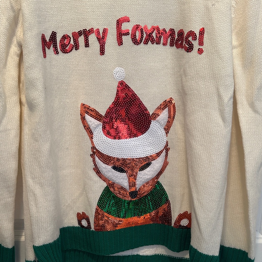 Festive Fox Christmas Sweater